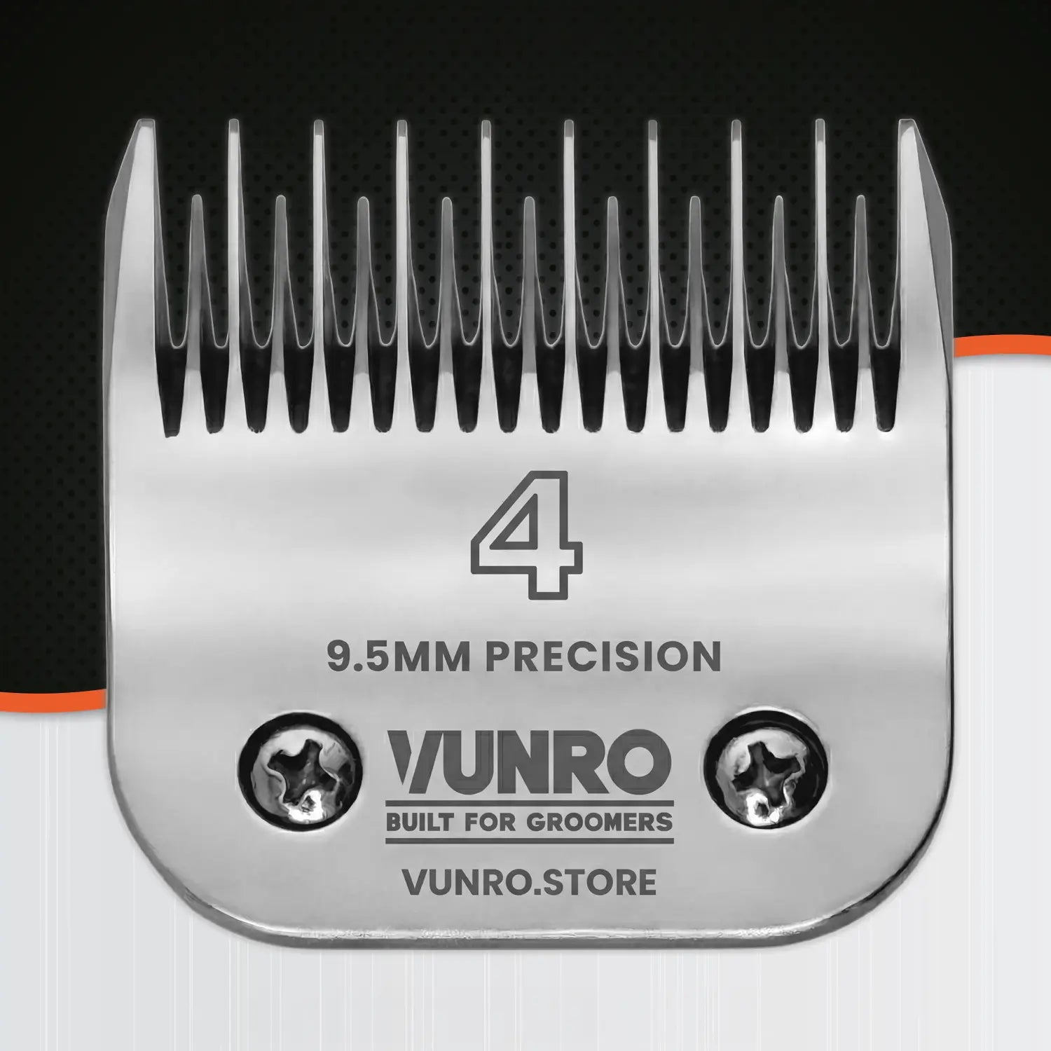 #4 Ceramic Skip Tooth Dog Clipper Blade (9.5mm) by VUNRO