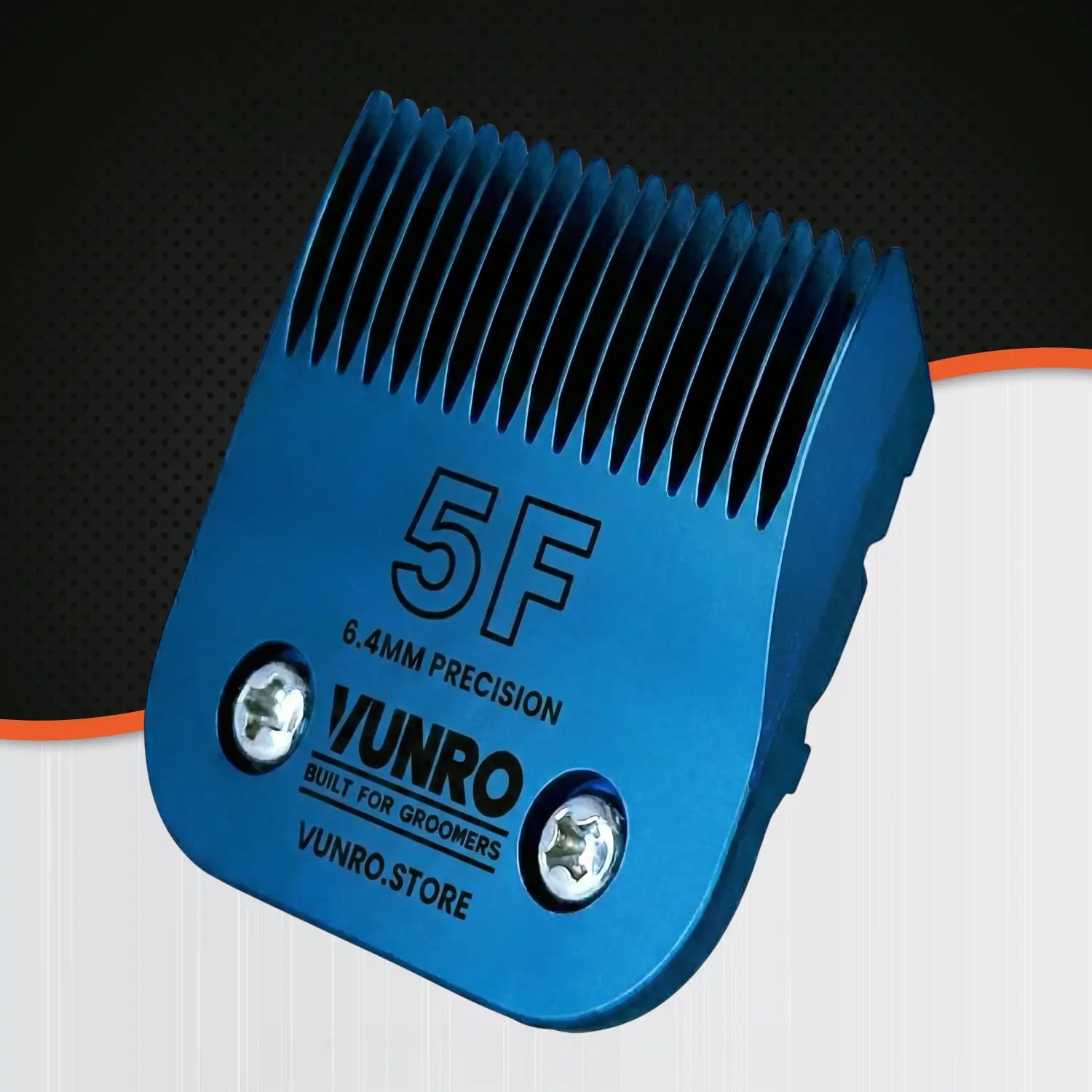 5F Blue Steel Dog Clipper Blade (6.4 mm) by VUNRO